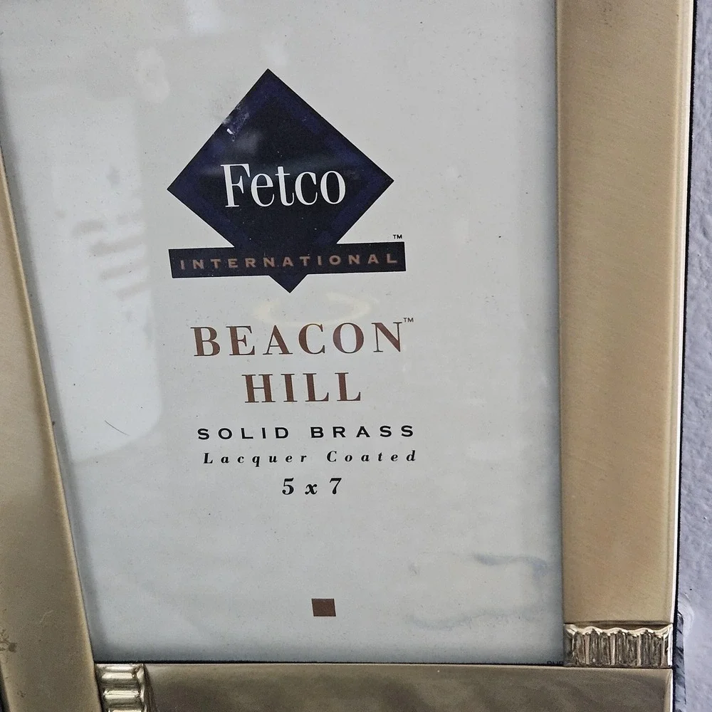 Vintage Fetco Solid Brass Picture Frame 5x7 inches‎